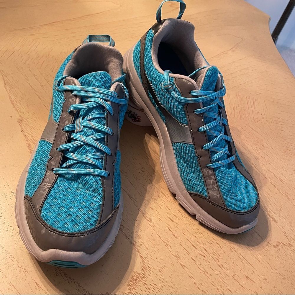 Dr. Comfort Meghan LA Blue and Gray Sneakers for Active Comfort 9.5